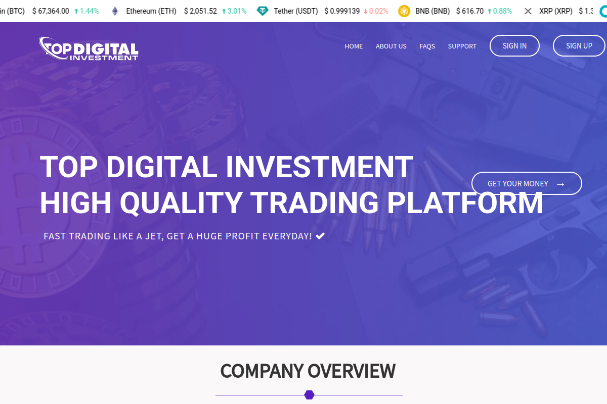 topdigitalinvest.com Review | Is Top Digital Invest Legit? Investment Platform Risk & User Awareness