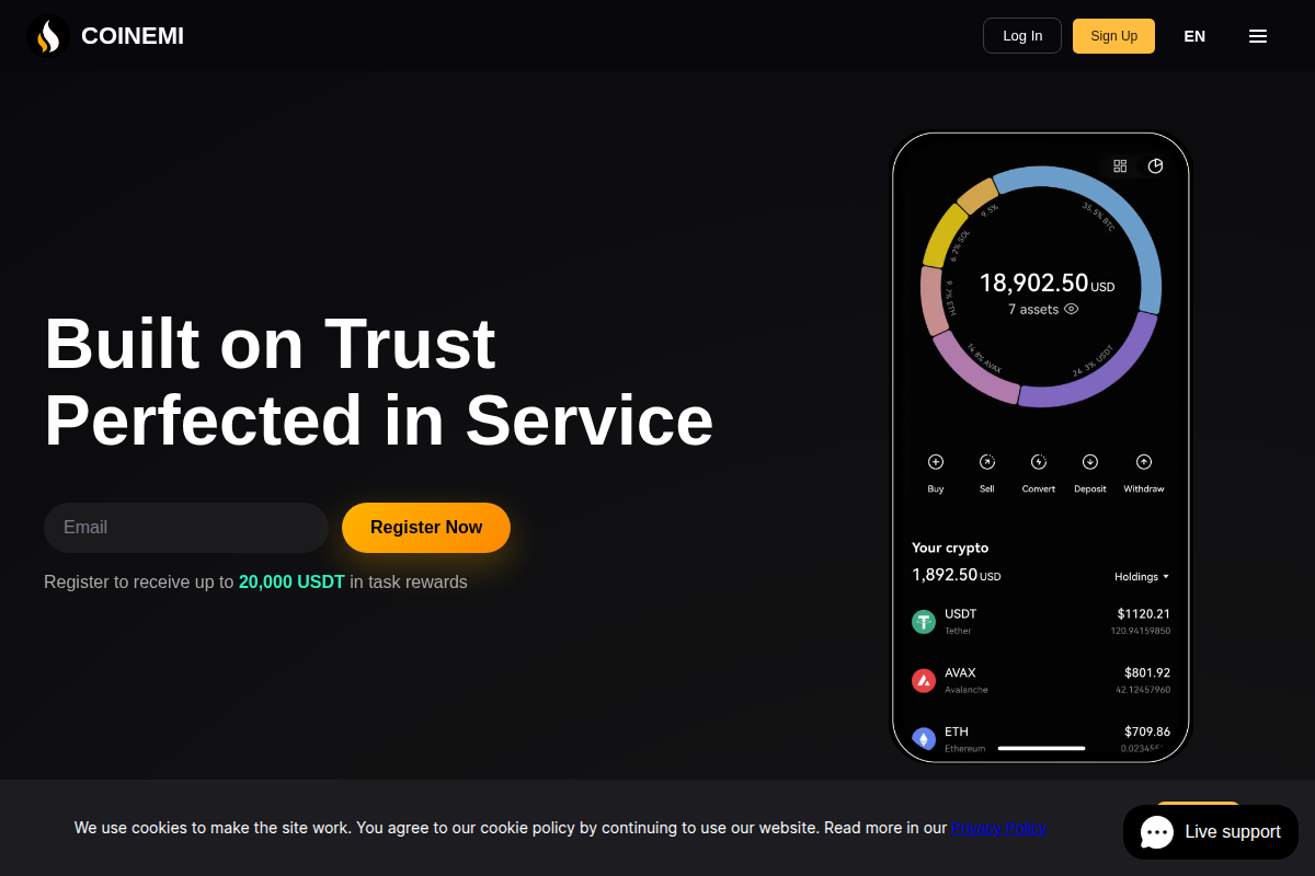 Coinemi.com Review | Is Coinemi Legit or Scam? Crypto Exchange Warning