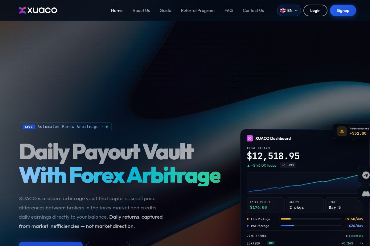 XUACO Review 2026 | xuaco.com AI Arbitrage Platform Risk Warning & Investor Concerns