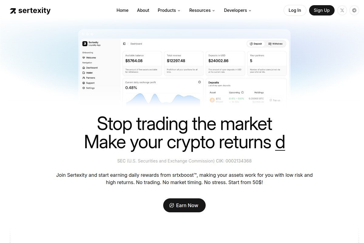Sertexity Review 2026 | sertexity.com Crypto Platform Risk Analysis & User Feedback screenshot 7680 1781520712