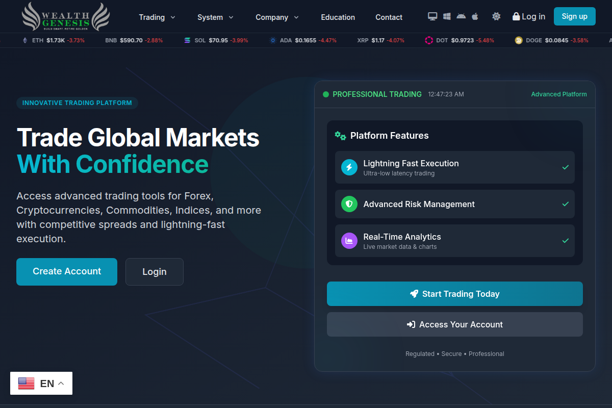 wealthgenesis.org Review | Is Wealth Genesis Legit or Scam? Investment Platform Investigation