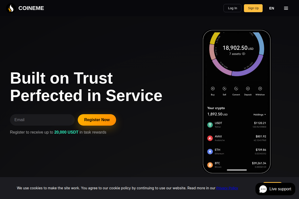 coineme.com Review | Is Coineme Legit or Scam? Crypto Exchange Warning