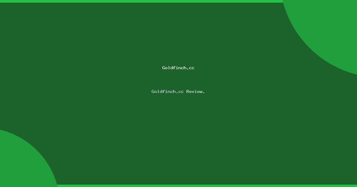 featured goldfinch cc 25421