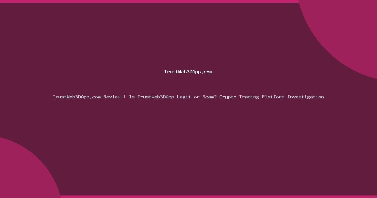featured trustweb3dapp com 24083