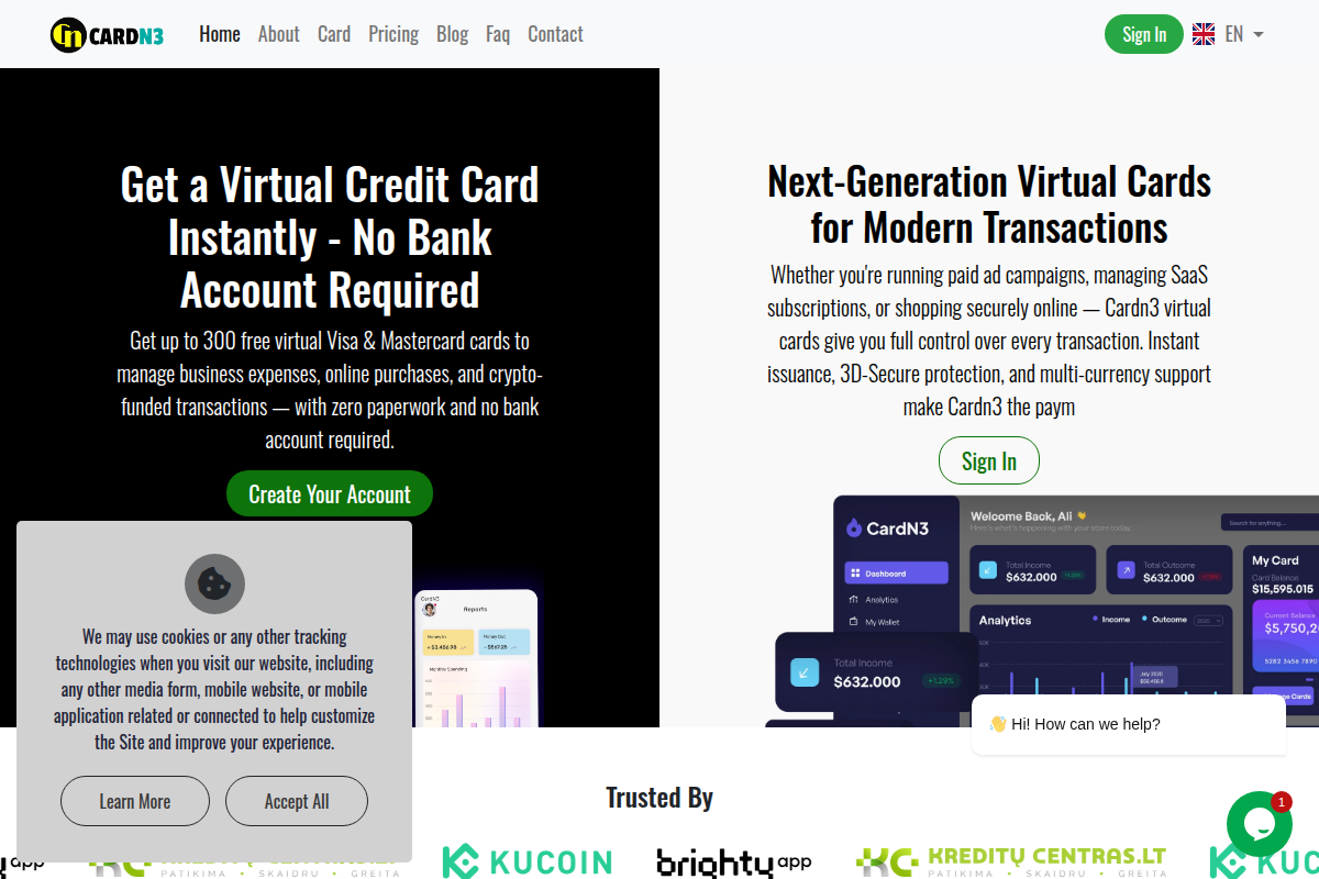 getcardn3.com Review | Is Cardn3 Legit or Scam? Virtual Card Platform Warning