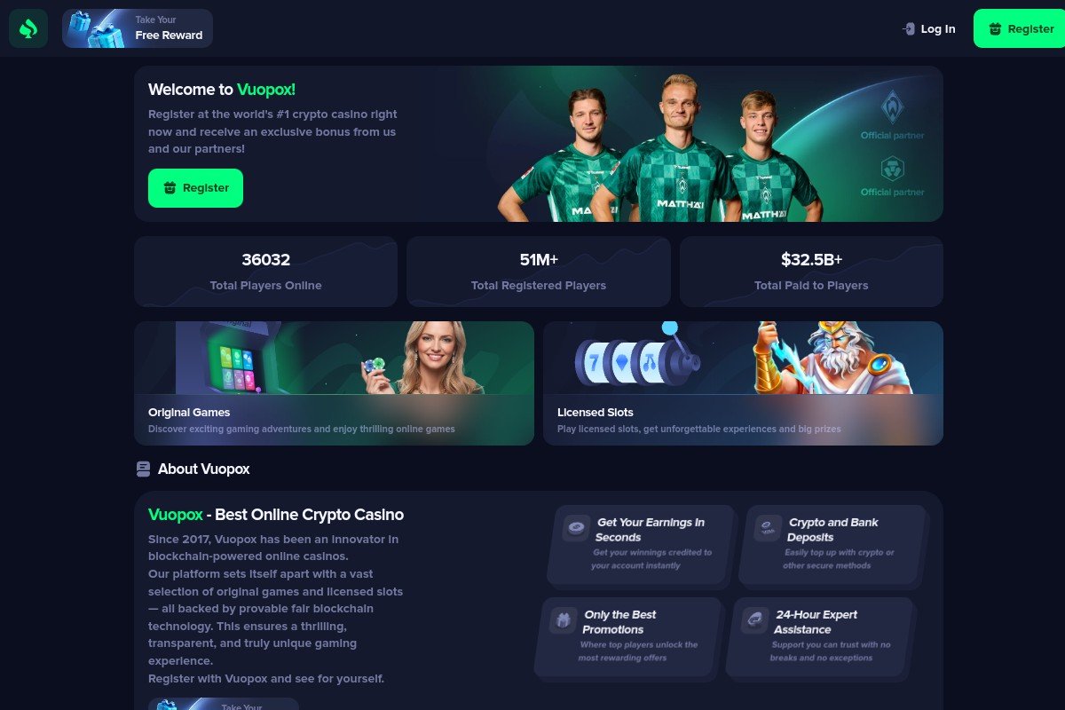 Vuopox.com Review | Is Vuopox Legit or Scam? Crypto Casino Investigation & Warning Signs