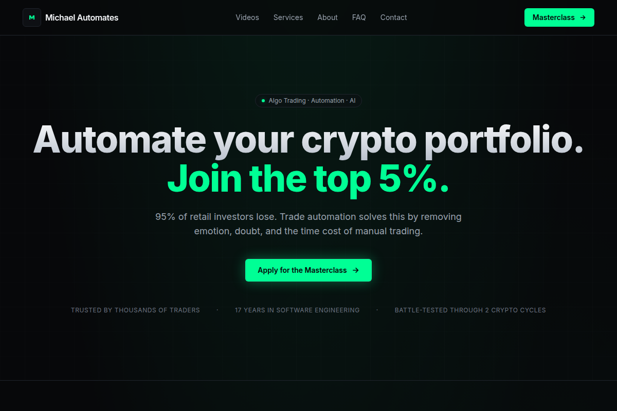 michaelautomates.com Review | Is Michael Automates Legit or Scam? Crypto Trading Warning