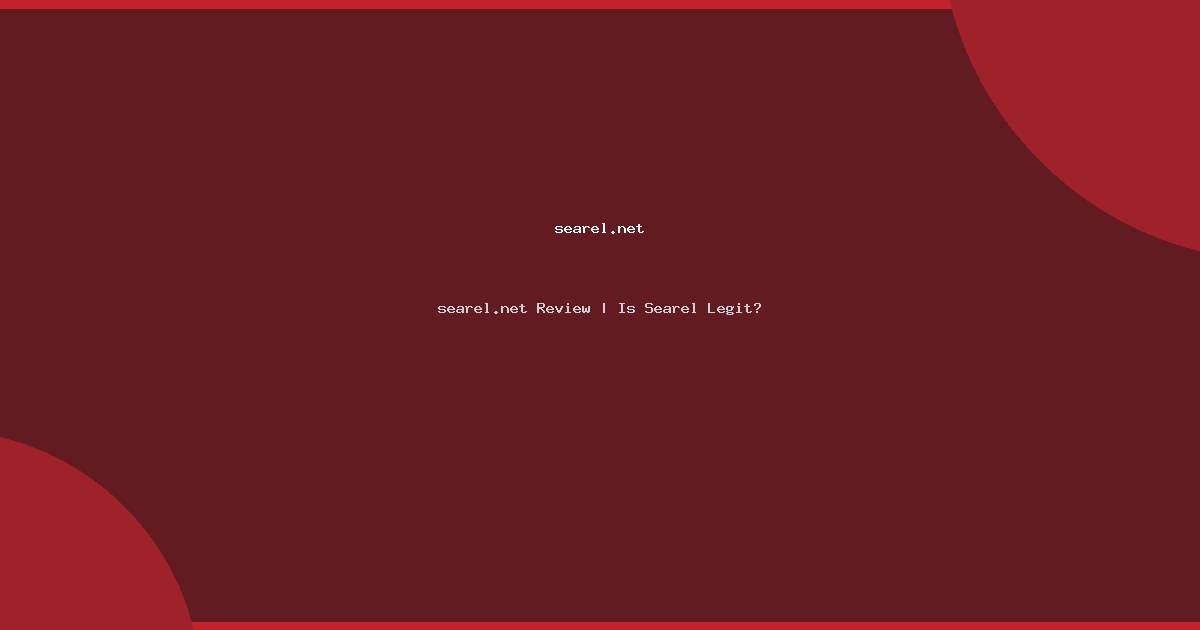 searel.net Review | Is Searel Legit?