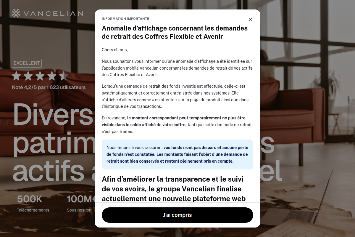 VANCELIAN.COM EXPOSED: AMF REGULATORY ENFORCEMENT & WITHDRAWAL DEPOSIT LOCK