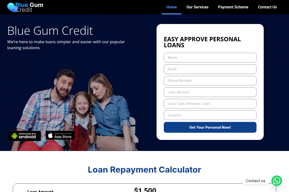 Bluegumcredit.com Review | Is Blue Gum Credit Legit or Scam? Loan Platform Warning