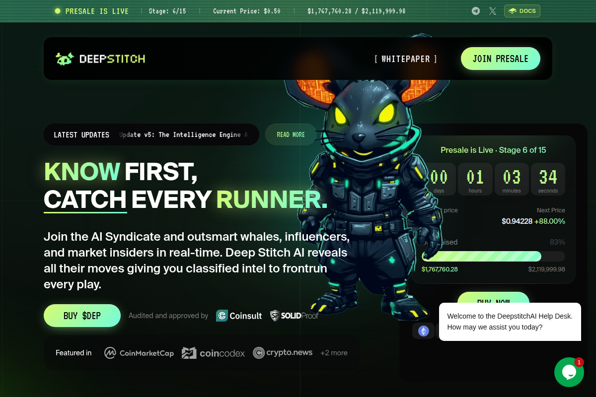 deepstitchai.net Review | Is DeepStitch AI Legit or Scam? AI Crypto Platform Warning
