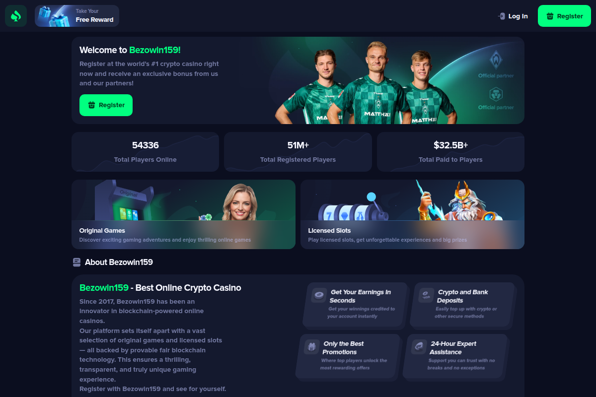 bezowin159.pro Review | Is Bezowin159 Legit or Scam? Crypto Casino & Investment Warning