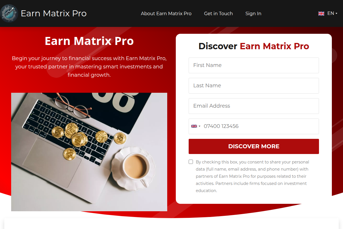 EARNMATRIXPRO.COM EXPOSED: CNMV WARNING & UNLICENSED AI TRADING SCAM
