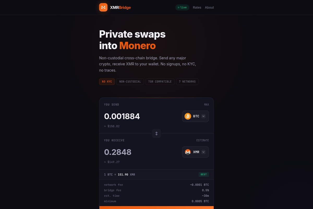 XMRBRIDGE.ORG SCAM WARNING: THE MONERO ANONYMITY LIQUIDITY TRAP EXPOSED