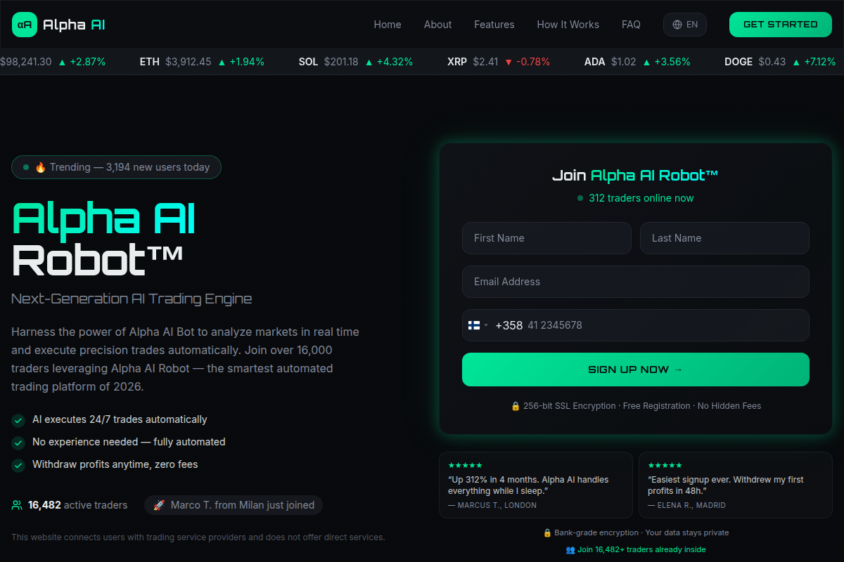 AlphaAIRobot.com Review: Legit or Scam? AI Trading Robot Warning & Can’t Withdraw?