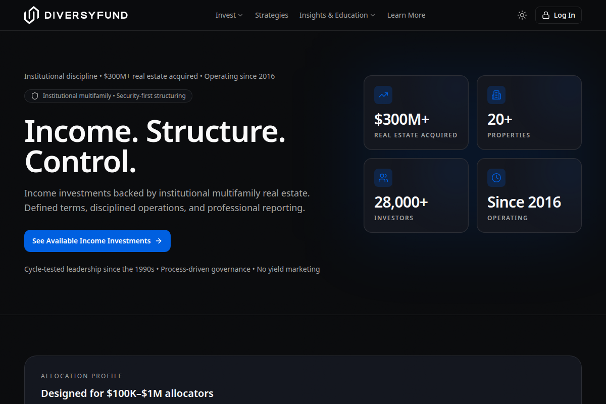 Diversyfund.com Review | Is DiversyFund Legit? Investment Platform Risk & User Awareness