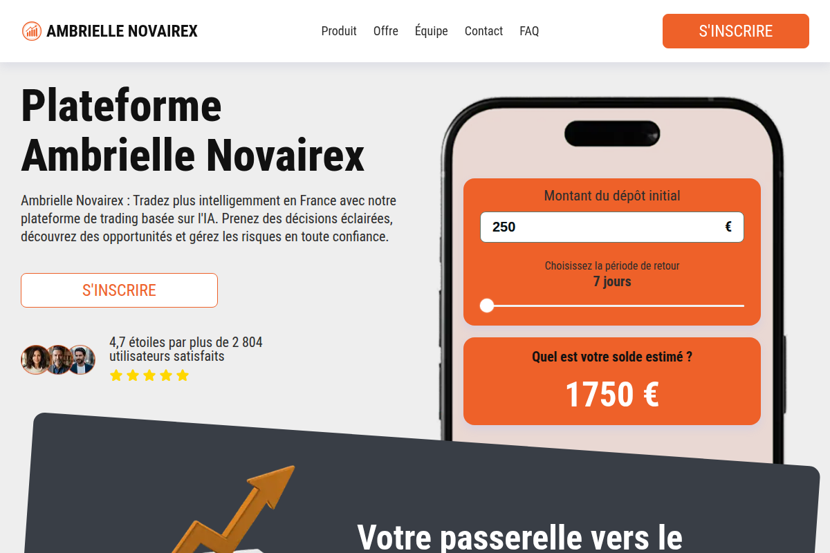 Ambrielle-Novairex-FR.com Scam Alert | AMF Warning & Withdrawal Problems