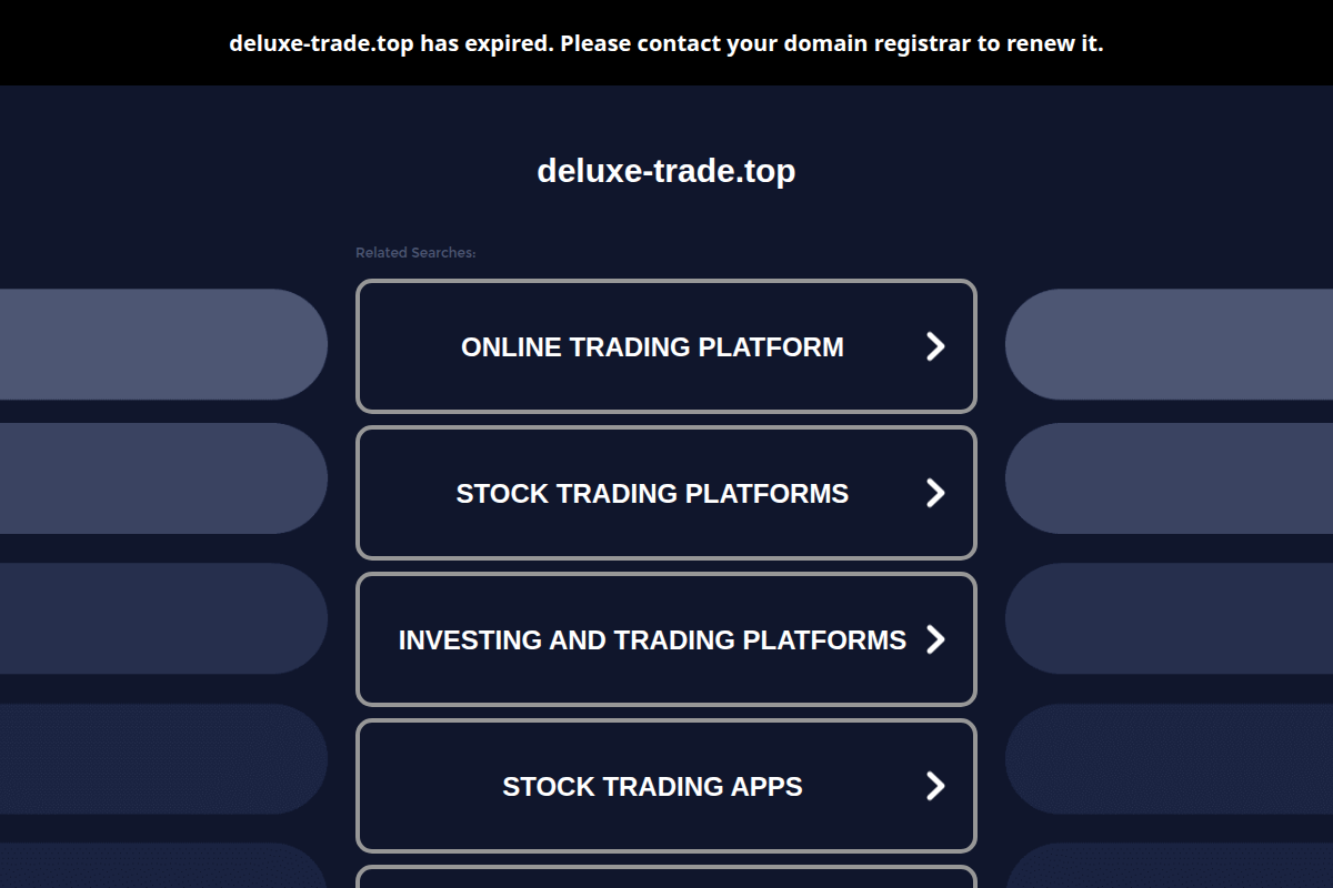 deluxe-trade.top Review | Trading Website Risk Signals & User Awareness