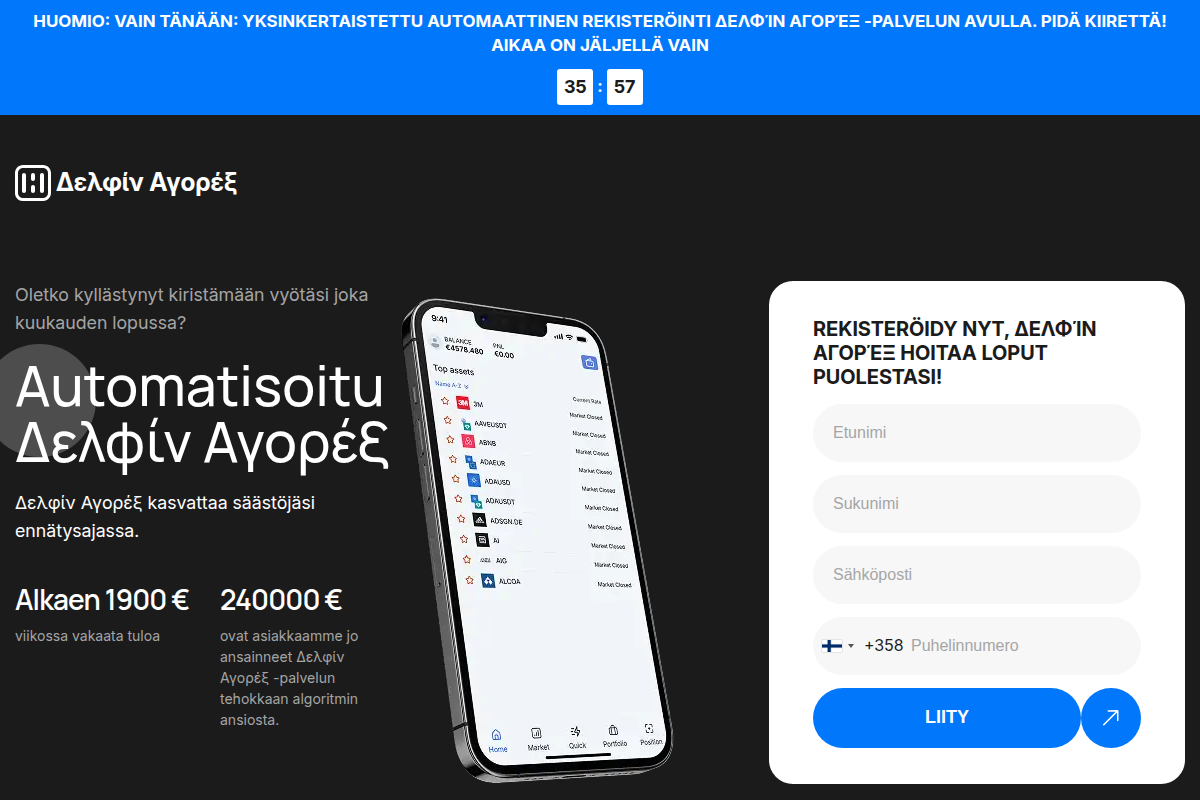 delfinagorex.com Review | Is Delfin Agorex Legit or Scam? AI Crypto Trading Warning
