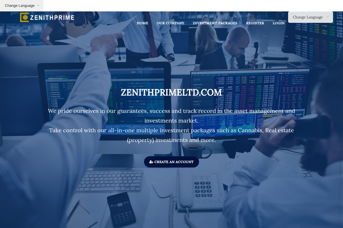 ZenithPrimeLtd.com Review: scam or legit ? Act Fast For Withdrawal
