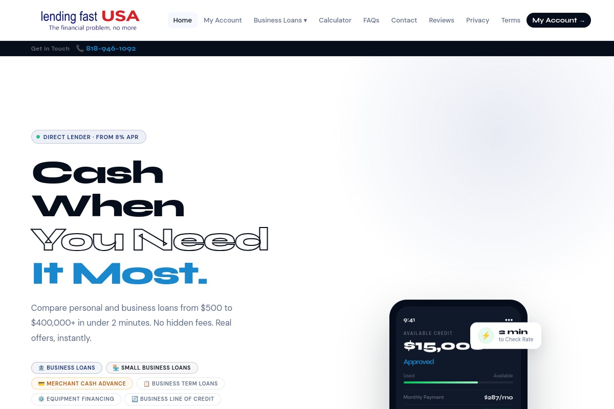 LENDINGFASTUSA.COM EXPOSED: LOAN APPLICANT TRAP & ADVANCE-FEE SCAM