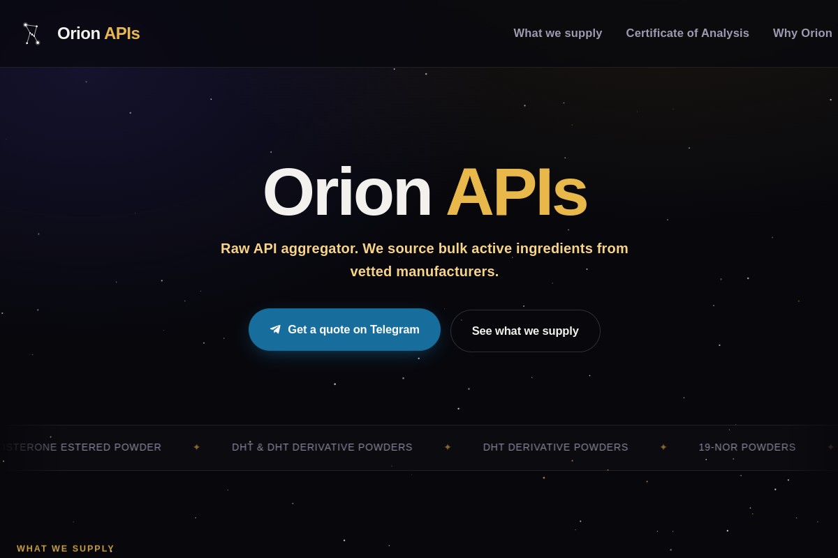 OrionAPIs.com Warning | What You Should Know Before Ordering