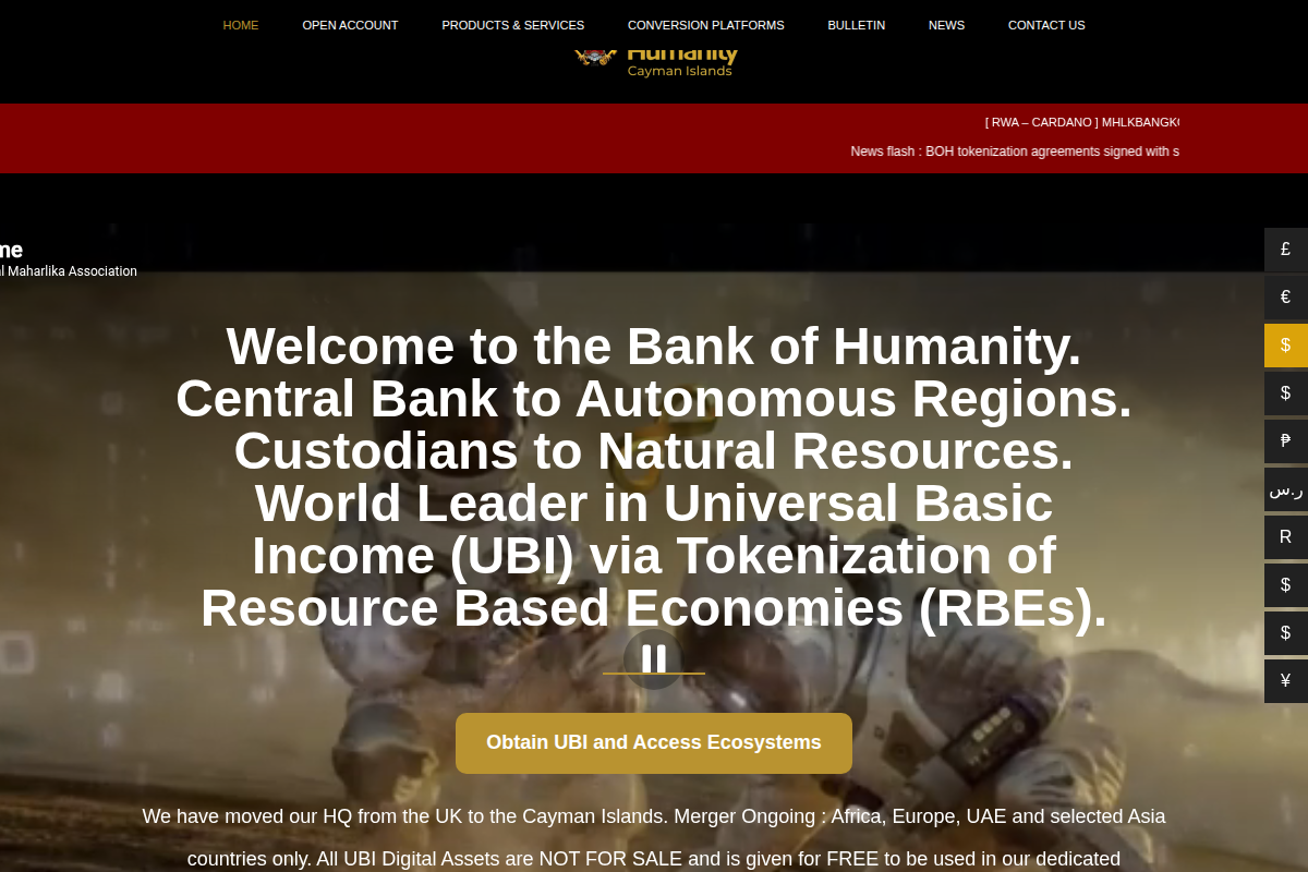 thebankofhumanity.com Review | Is Bank of Humanity Legit or Scam? Investment Warning