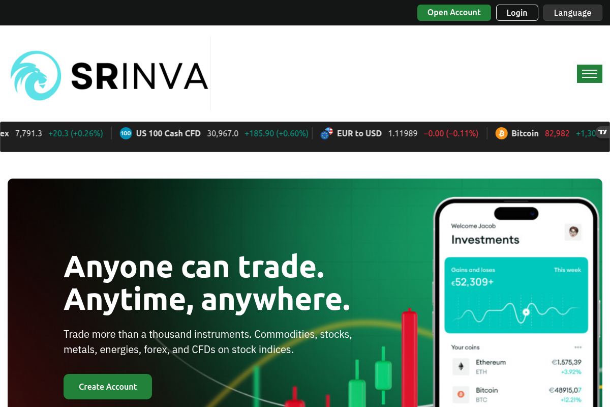 SRINVALTD.COM EXPOSED: UNLICENSED BROKER & WITHDRAWAL DEPOSIT LOCK