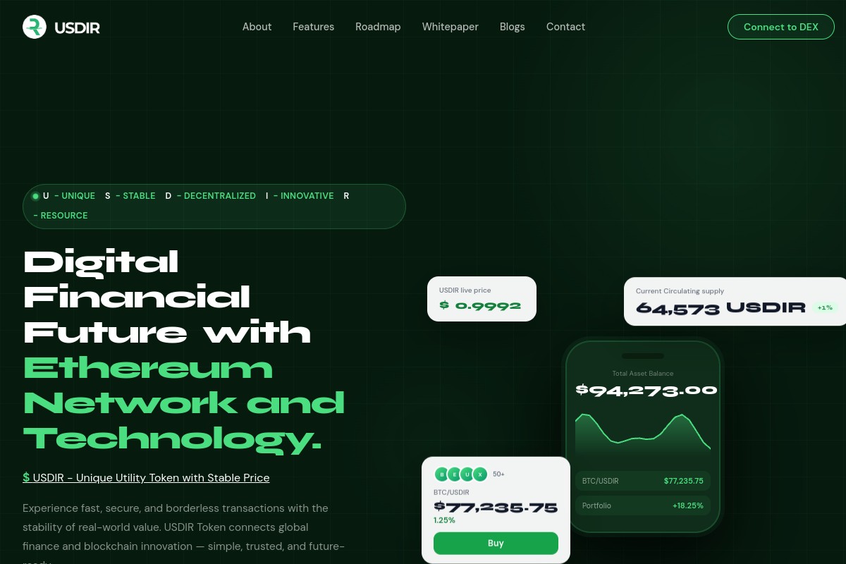 USDIR.io Scam Alert? | Unregulated Crypto Platform & $USDIR Investigation