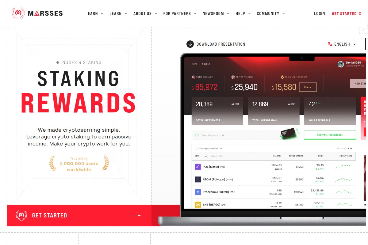 Marsses.com Scam Alert | Crypto Staking Returns & Withdrawal Warning
